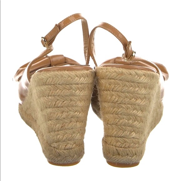 VALENTINO Patent Leather Bow Accents Espadrilles - Picture 4 of 4